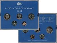 (2004, 5 монет) Набор монет Норвегия 2004 год "Годовой набор"   Футляр